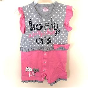 NWT Pink Kitty Bodysuit